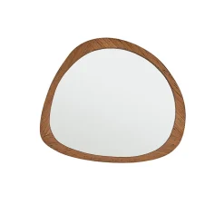 Berah Getah Miroir en teck massif recyclé 70x60 cm