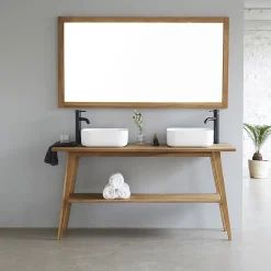 Miroir Simple|Berah Getah Miroir en teck massif 150x80 cm