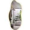 Miroir Lumineux|Tulup Miroir Forme Organique LED 45x100 cm Lumière Neutre Style Unique Pour Décoration Intérieure