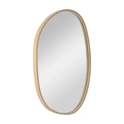 Miroir Simple|Mob-In Miroir galet réversible en chêne 40x65cm