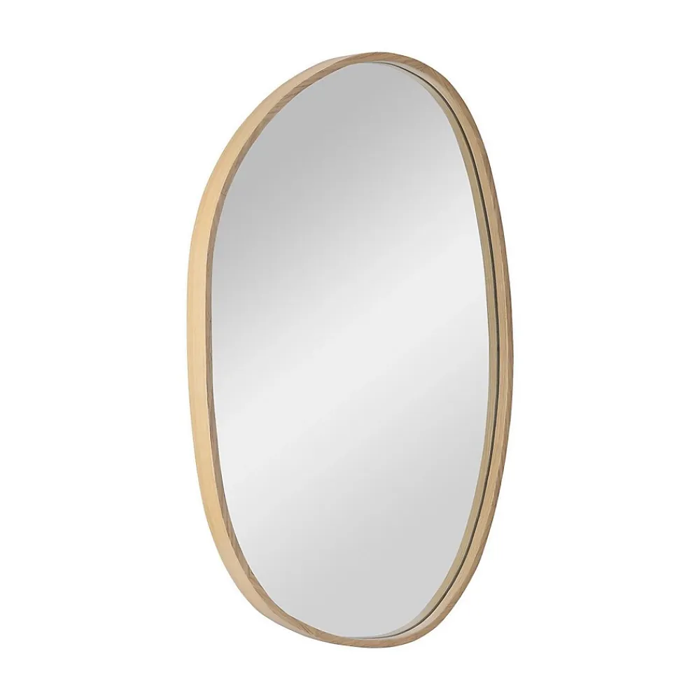 Miroir Simple|Mob-In Miroir galet réversible en chêne 40x65cm