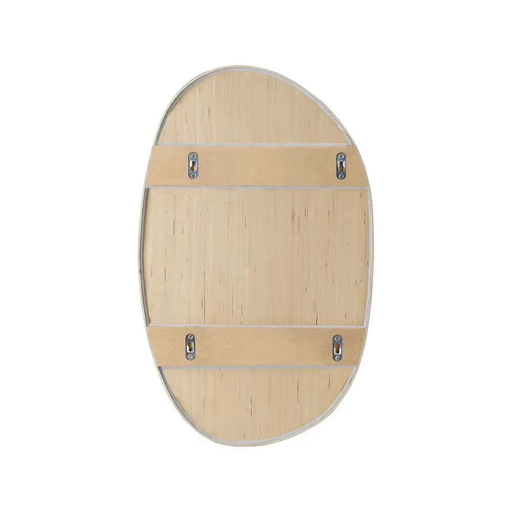 Miroir Simple|Mob-In Miroir galet réversible en chêne 40x65cm