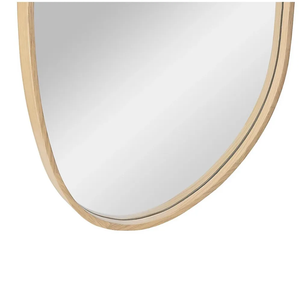 Miroir Simple|Mob-In Miroir galet réversible en chêne 40x65cm