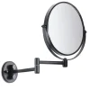 Miroir Grossissant|Kiamami Valentina Miroir Grossissant Pour Montage Mural, Réglable, Laiton Noir Mat