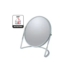 Miroir Grossissant|Spirella Miroir grossissant sur pied Acier AKIRA Bleu Glacé mat