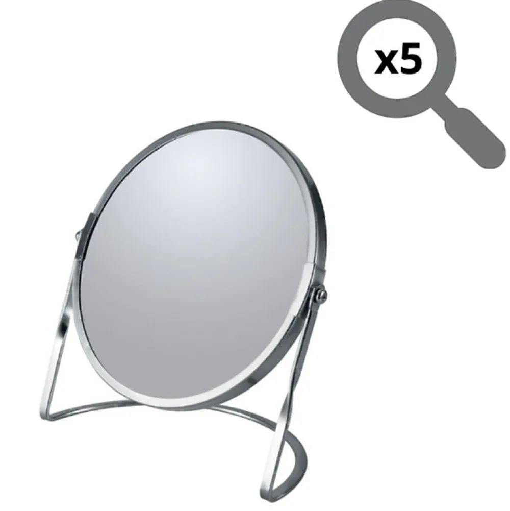 Spirella Miroir grossissant sur pied Acier AKIRA Brossé
