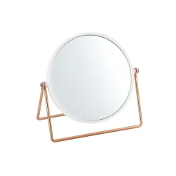 MSV Miroir grossissant sur pied PRETTY Effet Cuivré Blanc