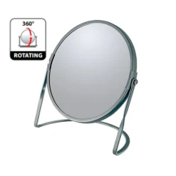 Spirella Miroir grossissant sur pied Acier AKIRA Gris mat