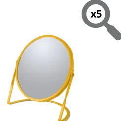 Spirella Miroir grossissant sur pied Acier AKIRA Safran mat