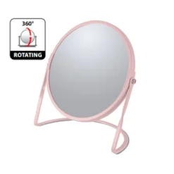 Miroir Grossissant|Spirella Miroir grossissant sur pied Acier AKIRA Rose mat
