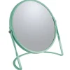 Miroir Grossissant|Spirella Miroir grossissant sur pied Acier AKIRA Vert mat