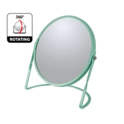 Miroir Grossissant|Spirella Miroir grossissant sur pied Acier AKIRA Vert mat