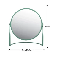 Miroir Grossissant|Spirella Miroir grossissant sur pied Acier AKIRA Vert mat