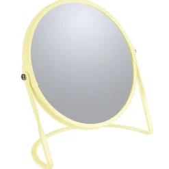 Miroir Grossissant|Spirella Miroir grossissant sur pied Acier AKIRA Jaune mat