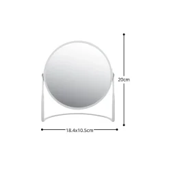 Spirella Miroir grossissant sur pied Acier AKIRA Blanc mat