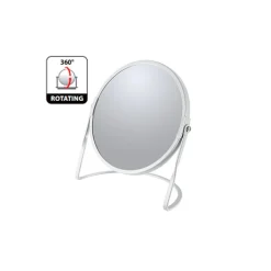 Spirella Miroir grossissant sur pied Acier AKIRA Blanc mat