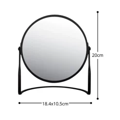 Spirella Miroir grossissant sur pied Acier AKIRA Noir mat