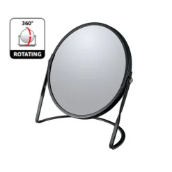 Spirella Miroir grossissant sur pied Acier AKIRA Noir mat