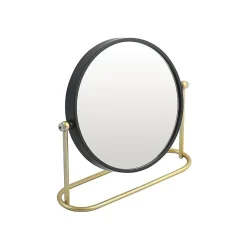Miroir Grossissant|Spirella Miroir grossissant sur pied Acier BLY Noir mat Doré