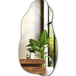 Tulup Miroir irrégulier 50 x 100 pour chambre 1 pièce
