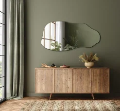 Tulup Miroir irrégulier 50 x 100 pour chambre 1 pièce