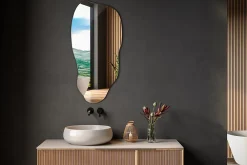Tulup Miroir irrégulier 50 x 100 pour chambre 1 pièce