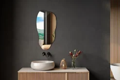 Miroir Grossissant|Tulup Miroir irrégulier 40 x 80 murale 1 pièce