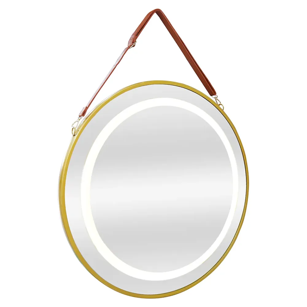 Pro.Tec Miroir LED avec corde Picerno 60 x 60 x 4 cm or