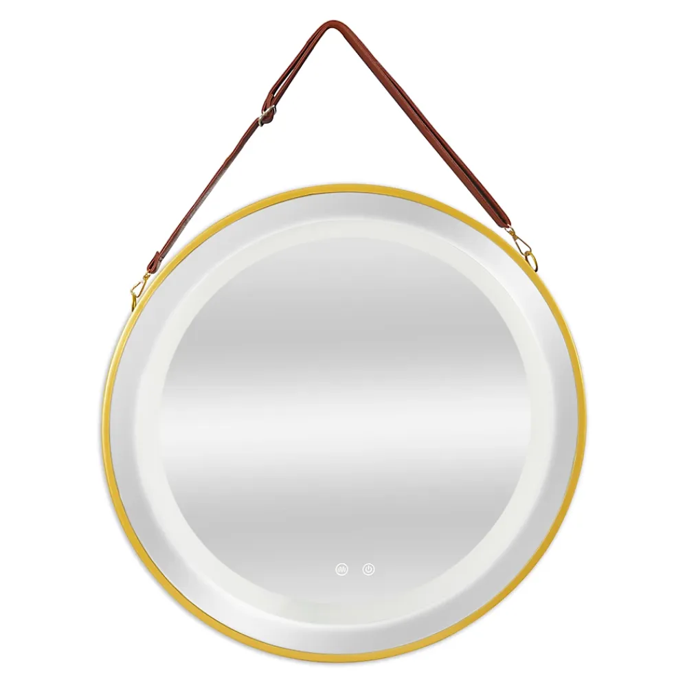 Pro.Tec Miroir LED avec corde Picerno 60 x 60 x 4 cm or