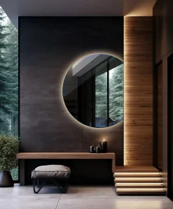 Tulup Miroir LED forme originale 70x80 cm lumière neutre 1 pc