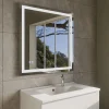 Cuisibane Miroir LED modulable et antibuée VISTA PLUS - 80x80 cm
