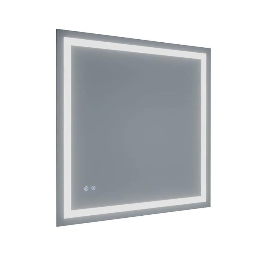 Cuisibane Miroir LED modulable et antibuée VISTA PLUS - 80x80 cm