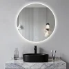 Saniland Miroir LED rond pour salle de bain de diamètre 60cm avec éclairage LED lumière froide