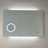 Miroir Grossissant Lumineux|Kiamami Valentina Miroir Led 100X70 Avec Allumage Tactile Et Horloge Digitale Intégrée