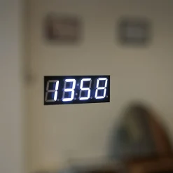 Miroir Grossissant Lumineux|Kiamami Valentina Miroir Led 80X60 Avec Horloge Numérique Et Lentille De Grossissement