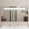 Miroir Lumineux|Cuisibane Miroir lumineux ELEGANCE 140x80 cm - sans interrupteur