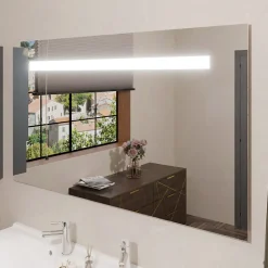 Miroir Lumineux|Cuisibane Miroir lumineux ELEGANCE 140x80 cm - sans interrupteur