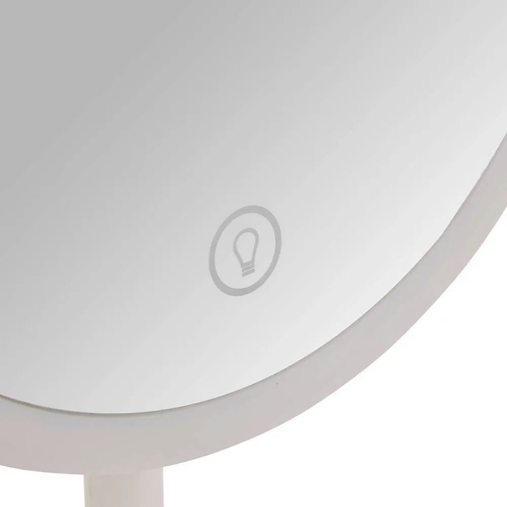 Miroir Simple|5Five Miroir lumineux L19cm blanc - Blanc-