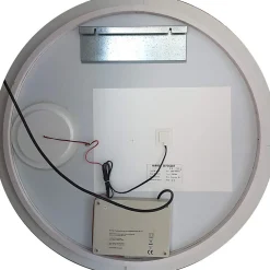 Créazur France Miroir lumineux rond RONDINARA Diamètre 80cm - antibuée, horloge et loupe