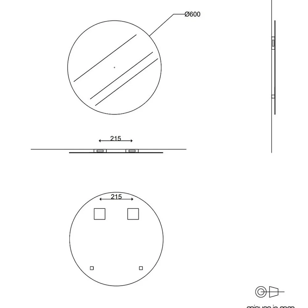 Miroir Grossissant|Kiamami Valentina Miroir Moderne Rond 60 Cm Sans Cadre