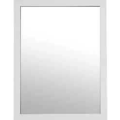 Miroir Simple|Atmosphera Créateur D'Intérieur Miroir Mural à Accrocher Blanc 34x44cm - Blanc- Atmosphera