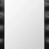 Miroir Grossissant|Giantex Miroir Mural 106 x 71,5 cm,Cadre en Bois d'Hévéa, Miroir de Courtoisie à Suspension, pour Salle de Bain, Salon, Entrée, Noir