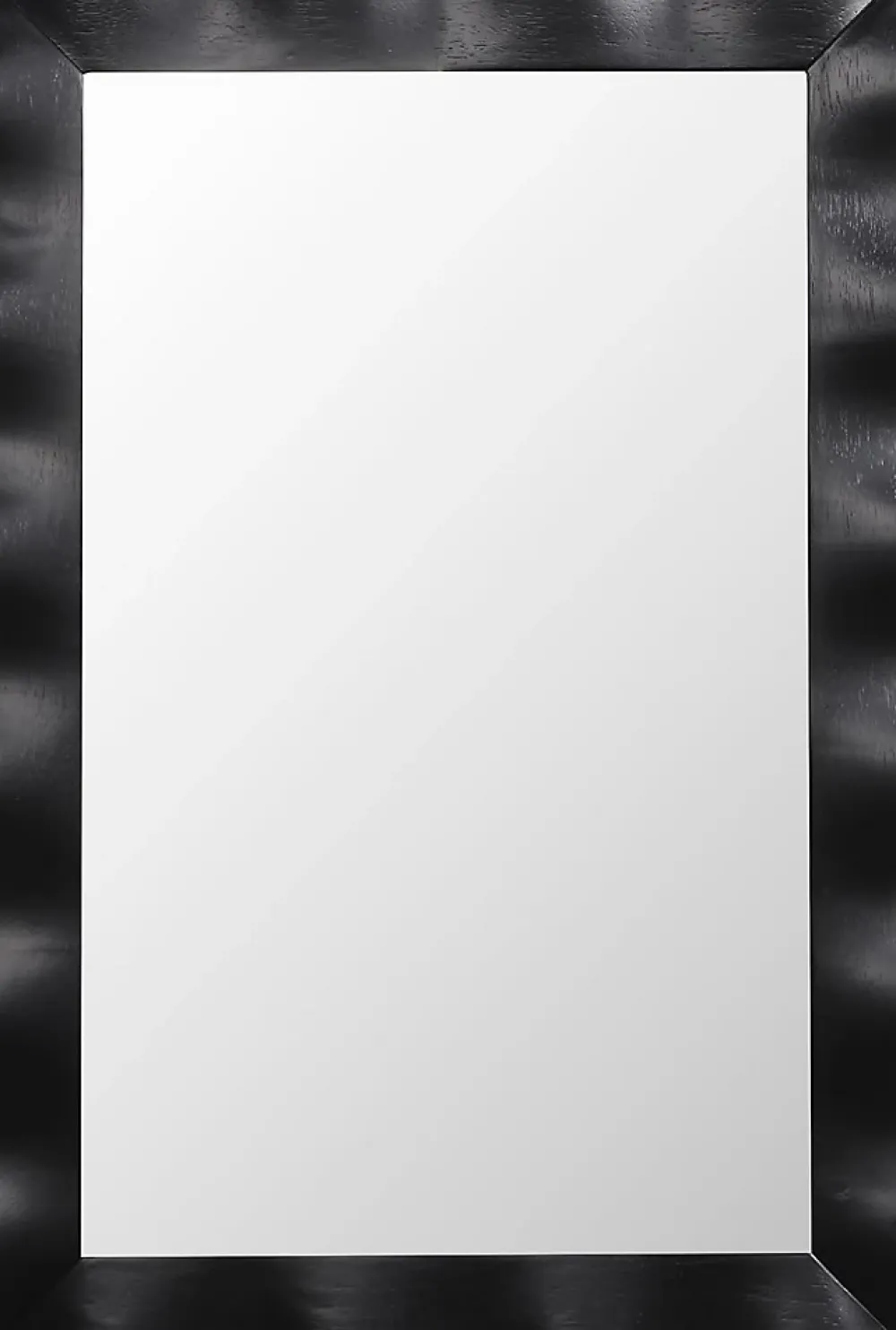 Miroir Grossissant|Giantex Miroir Mural 106 x 71,5 cm,Cadre en Bois d'Hévéa, Miroir de Courtoisie à Suspension, pour Salle de Bain, Salon, Entrée, Noir
