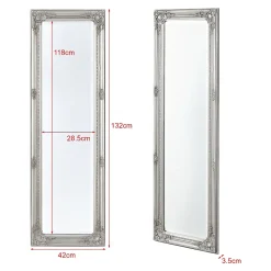 Miroir Simple|Helloshop26 Miroir mural 132 x 42 x argente