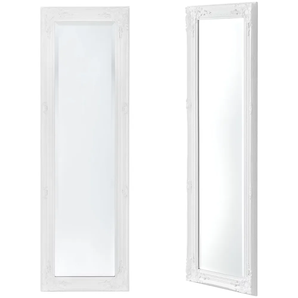 Miroir Simple|Helloshop26 Miroir mural 132 x 42 x blanc