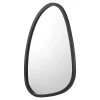 Miroir Simple|Helloshop26 Miroir mural asymetrique 62 x 50 noir
