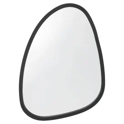 Miroir Simple|Helloshop26 Miroir mural asymetrique 62 x 50 noir