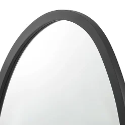 Helloshop26 Miroir mural asymetrique 80 x 58 noir