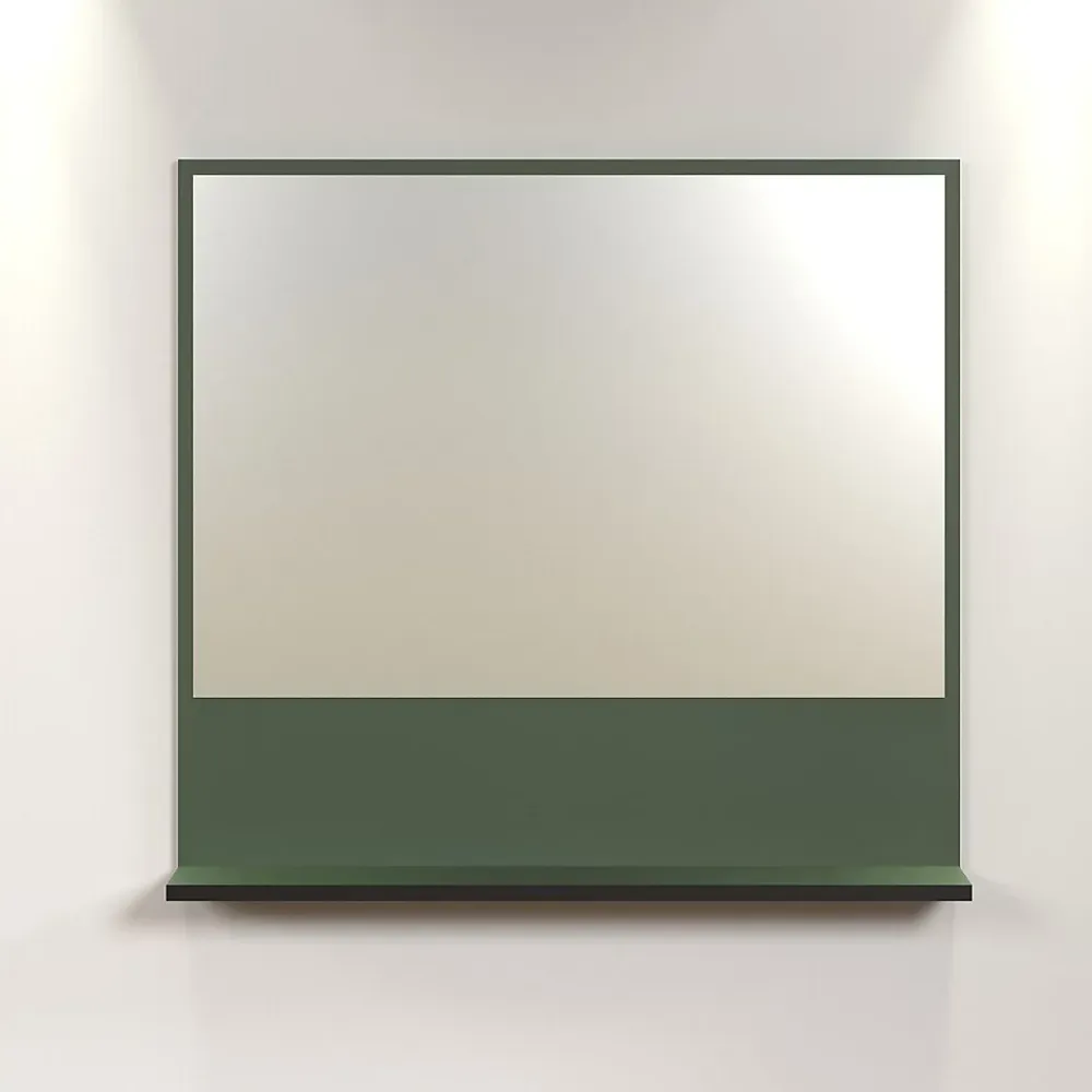 Etagère Salle De Bains|Calicosy Miroir mural avec 1 tablette L80 cm - PUREBLISS