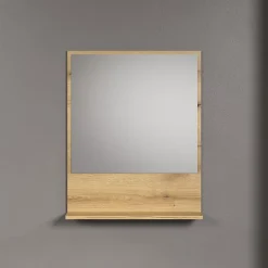 Calicosy Miroir mural avec 1 tablette L60 cm - PUREBLISS